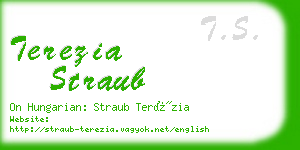 terezia straub business card